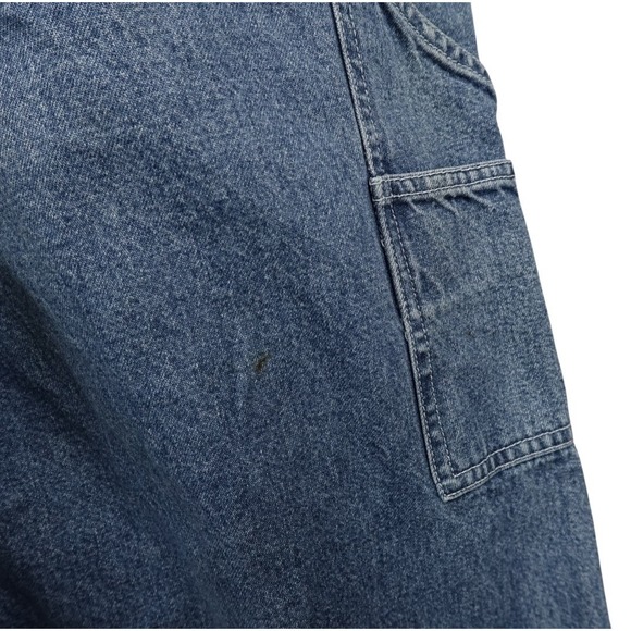 Vintage Pooh and Friends Denim Overalls Women's XL Wide Leg Baggy w/Flaws Retro - Picture 11 of 16